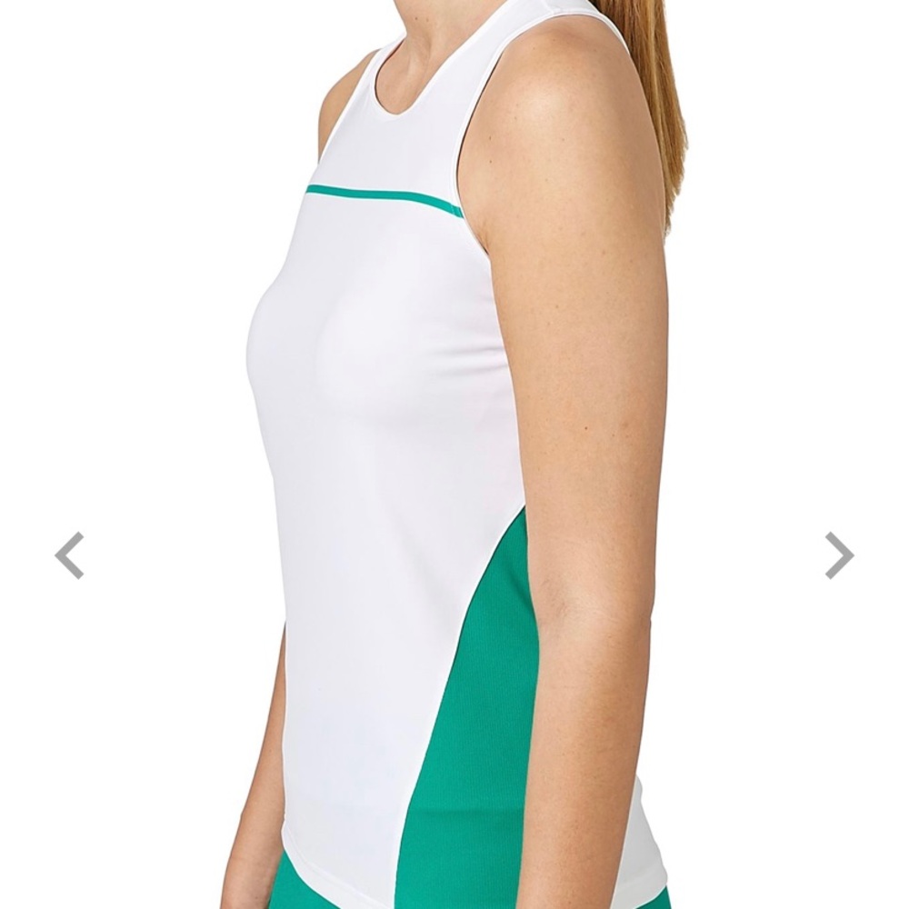 SOLD Prince Tennis Racerback White Sz L NWOT